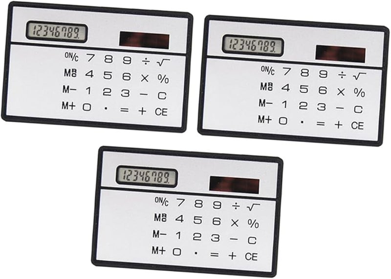 آلة حاسبة شمسية صغيرة محمولة فائقة النحافة للطلاب والمدرسة والمكتب - Image 1